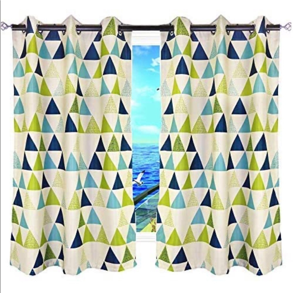 2 Panel Set - Grommet Top Room Darkening Curtains